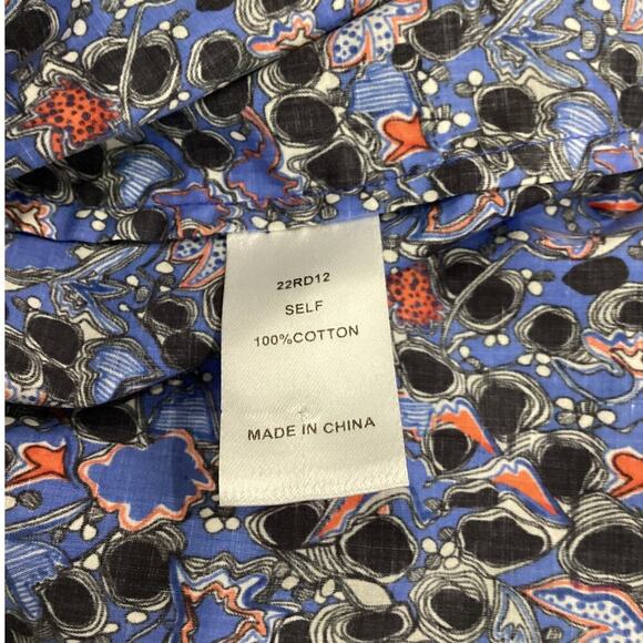 Hunter Bell The Hampton Dress In Geo Bloom Print Size Small Puff Shoulder Wrap - Picture 11 of 12